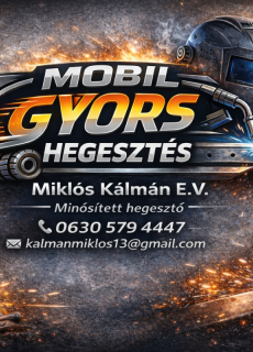 Miklós Kálmán E.V. Minősített hegesztő