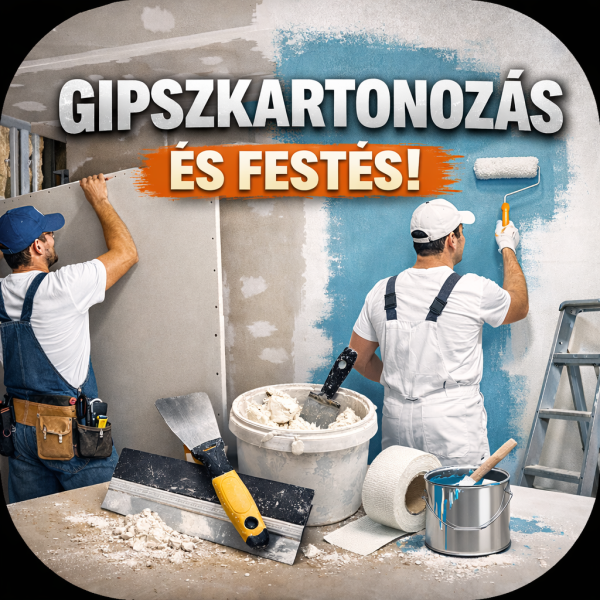 Balasi Csaba e.v. Gipszkartonozás és festés